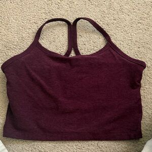 Beyond Yoga Burgundy Crop Top